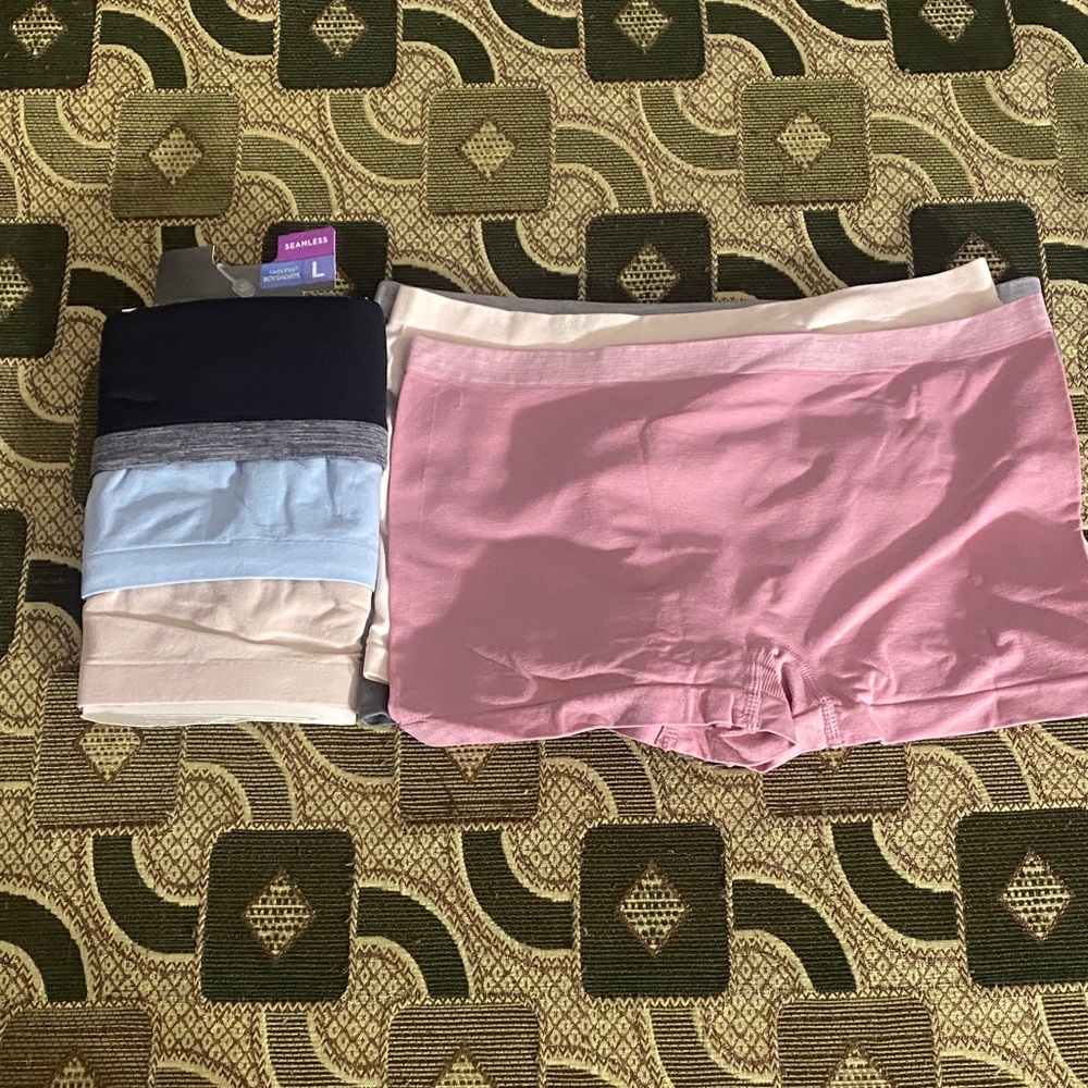 Hanes Seamless Tagless Boyshorts Panties – 6 Pack – Size L
